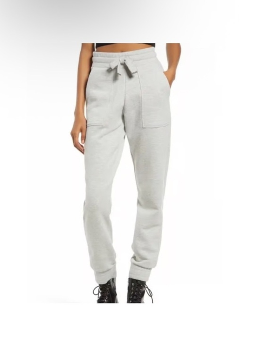 EUC All Saints Lucia Cotton Blend High Waist Sweatpants Jogger Gray Size 6